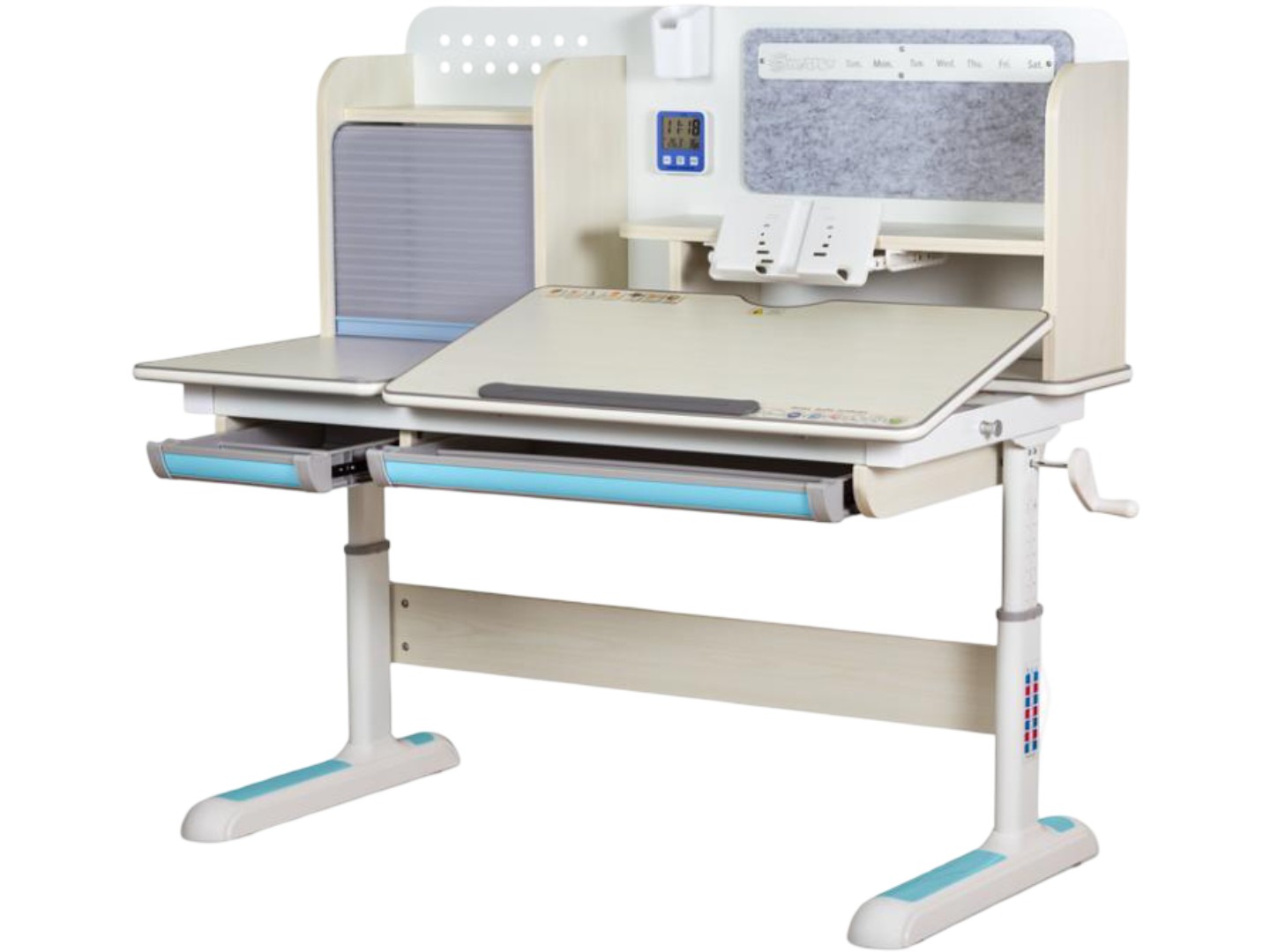 Парта шкільна Mealux Winnipeg Multicolor MG + BL (BD-630 MG + BL Multicolor)